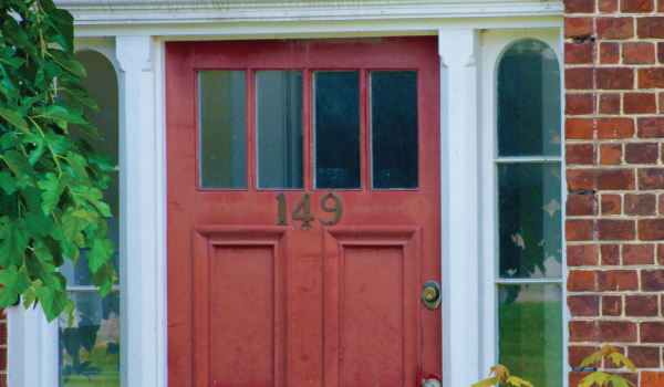 MaclarenArt old public library door at the maclaren art centre