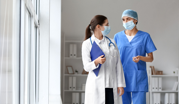 Doctor and nurse
