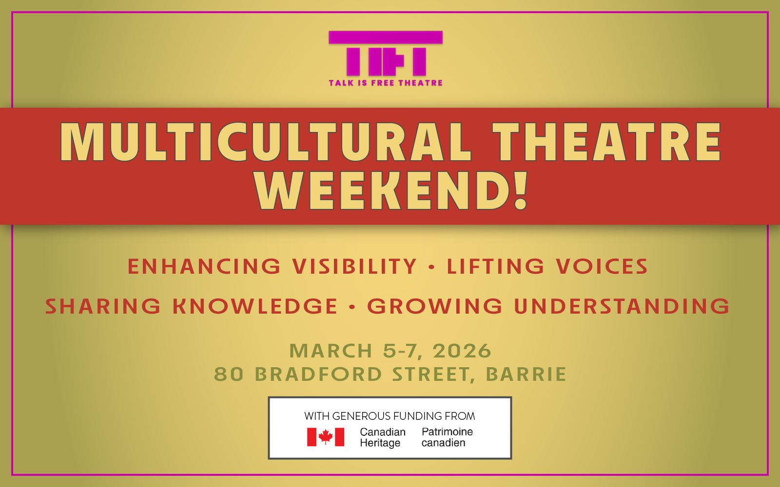 Talk Is Free Theatre - Multicultural Theatre