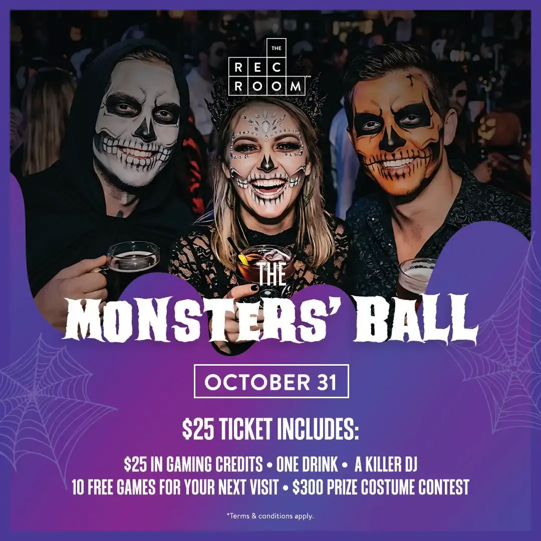 Promotional Graphic Monsters Ball at The Rec Room Barrie