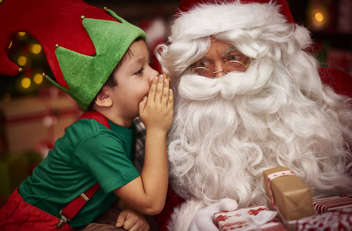 Santa Santa Claus and Elf