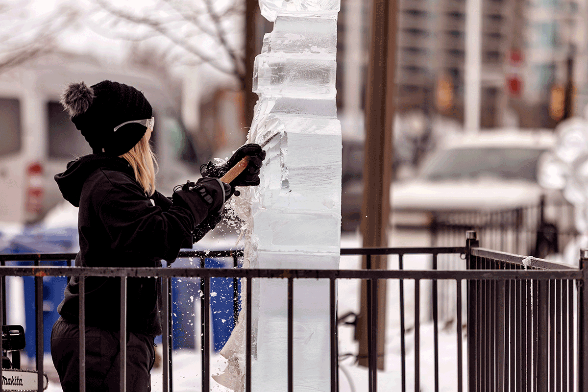 Winterfest Ice sculptures