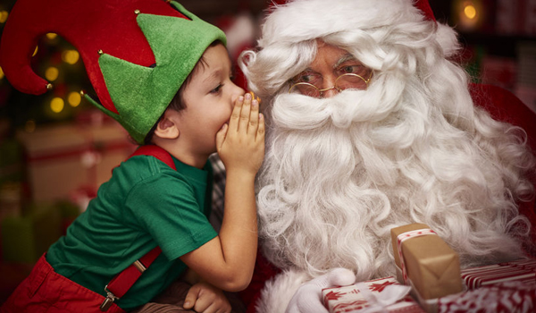 Santa and his elf