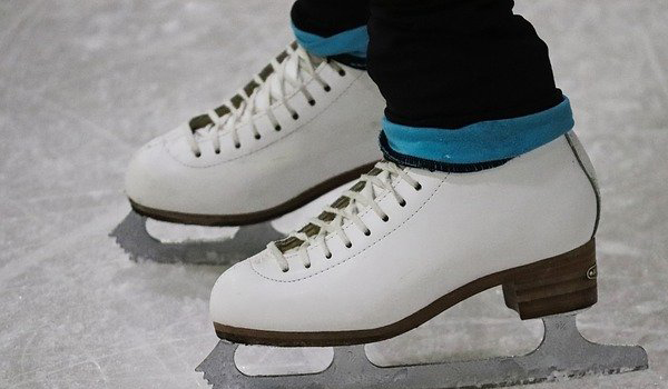 Figure Skates on Ice