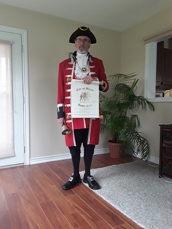 SteveTravers barrie's town crier steve travers