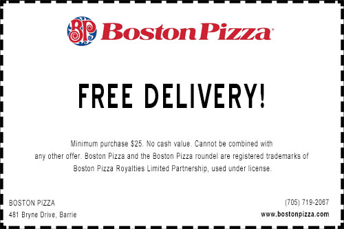 Boston-Pizza-South-free -Delivery-Coupon