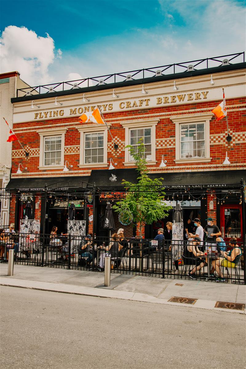 flying monkey front patio