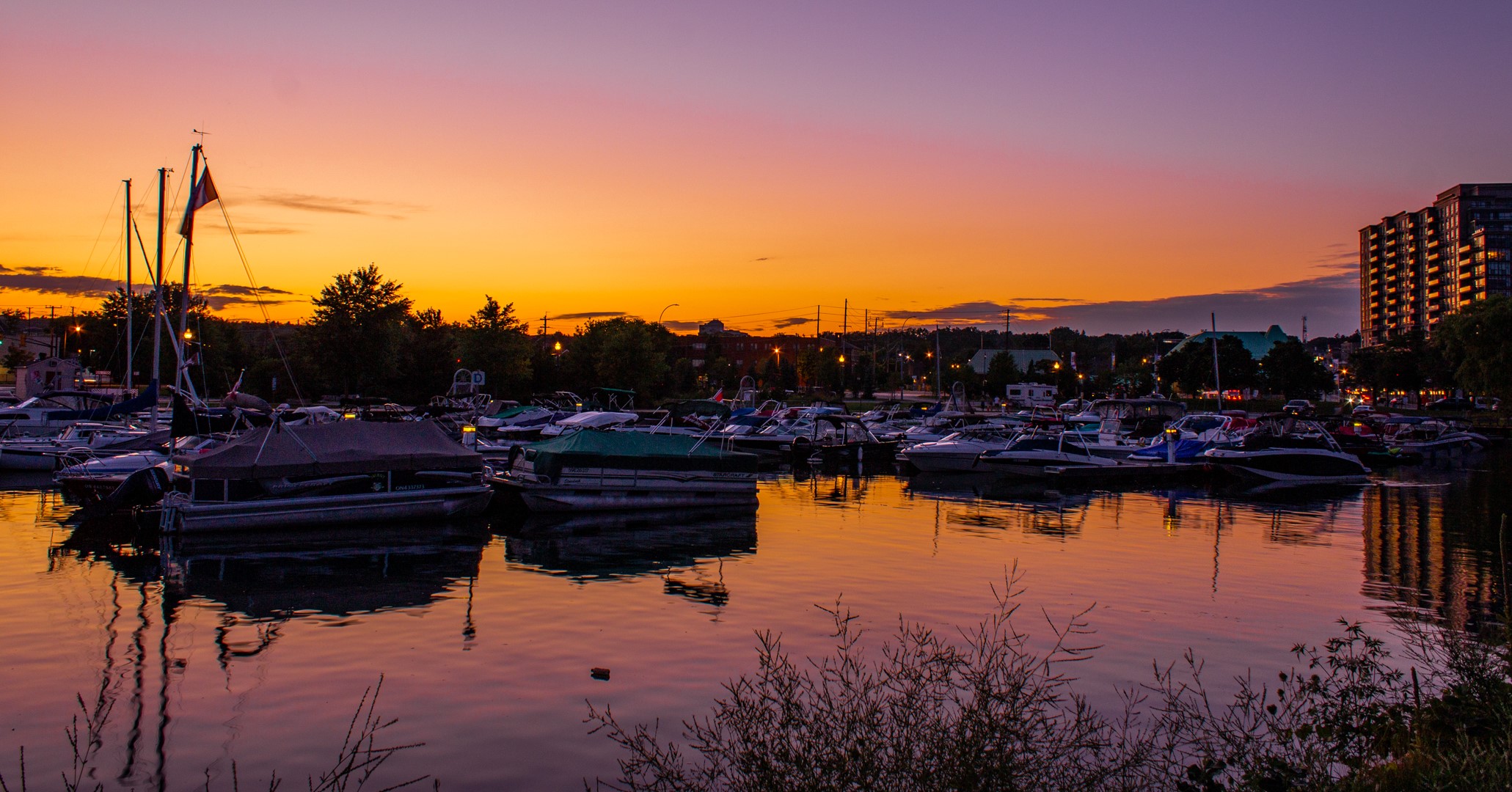 Marina at Dusk Barrie Marina at Dusk