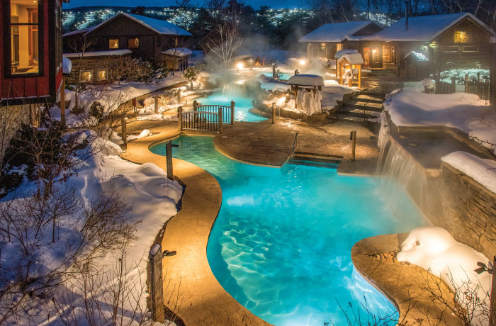 Scandinave Baths outdoor winter