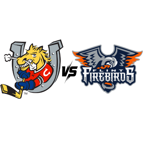 OHL Barrie Colts logo and Flint Firebirds logo
