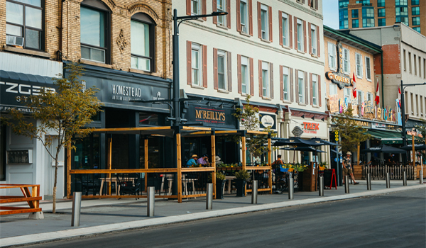 downtown barrie street scape