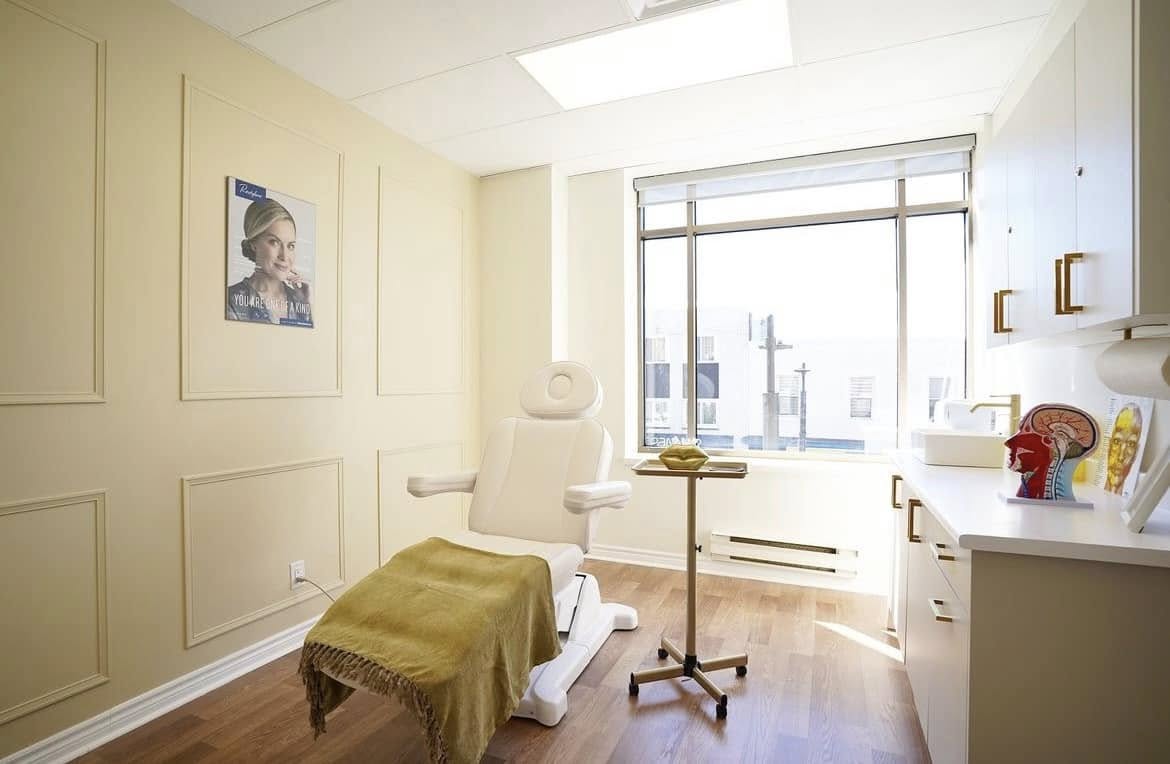 LVXBEAUTY treatment room at the Barrie medical aesthetics and spa