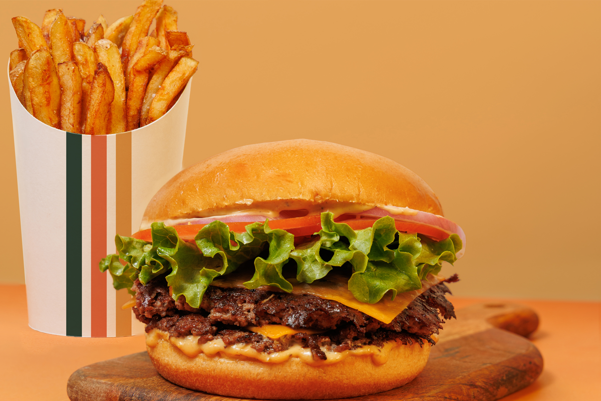 Burger and Fries meal at Burgers N Fries Forever