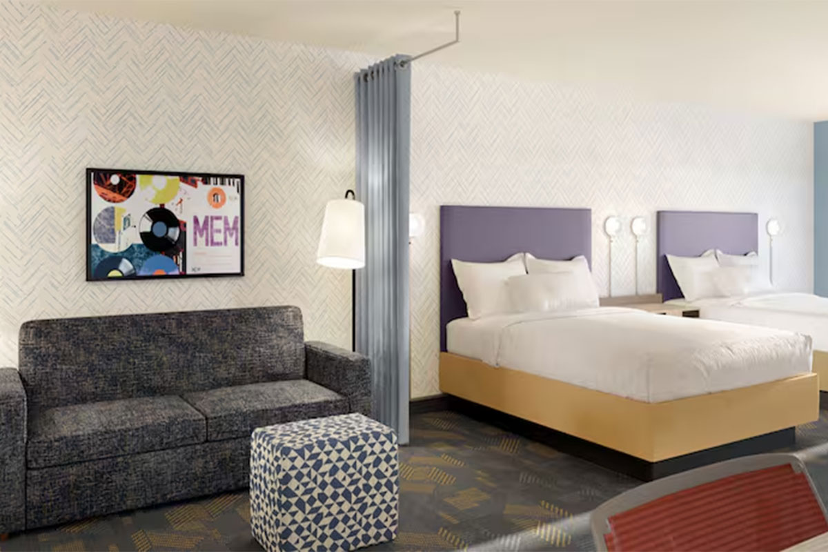 Guest room at TownePlace Suites By Marriott in Barrie