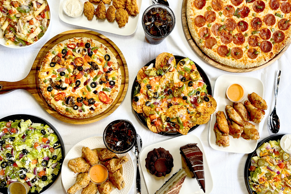 Selection of dishes available at Red Swan Pizza in Barrie