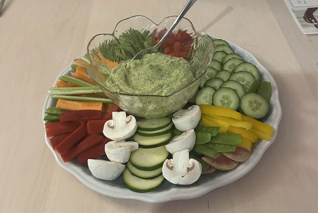 Veggie platter available to order through KAJO Catering