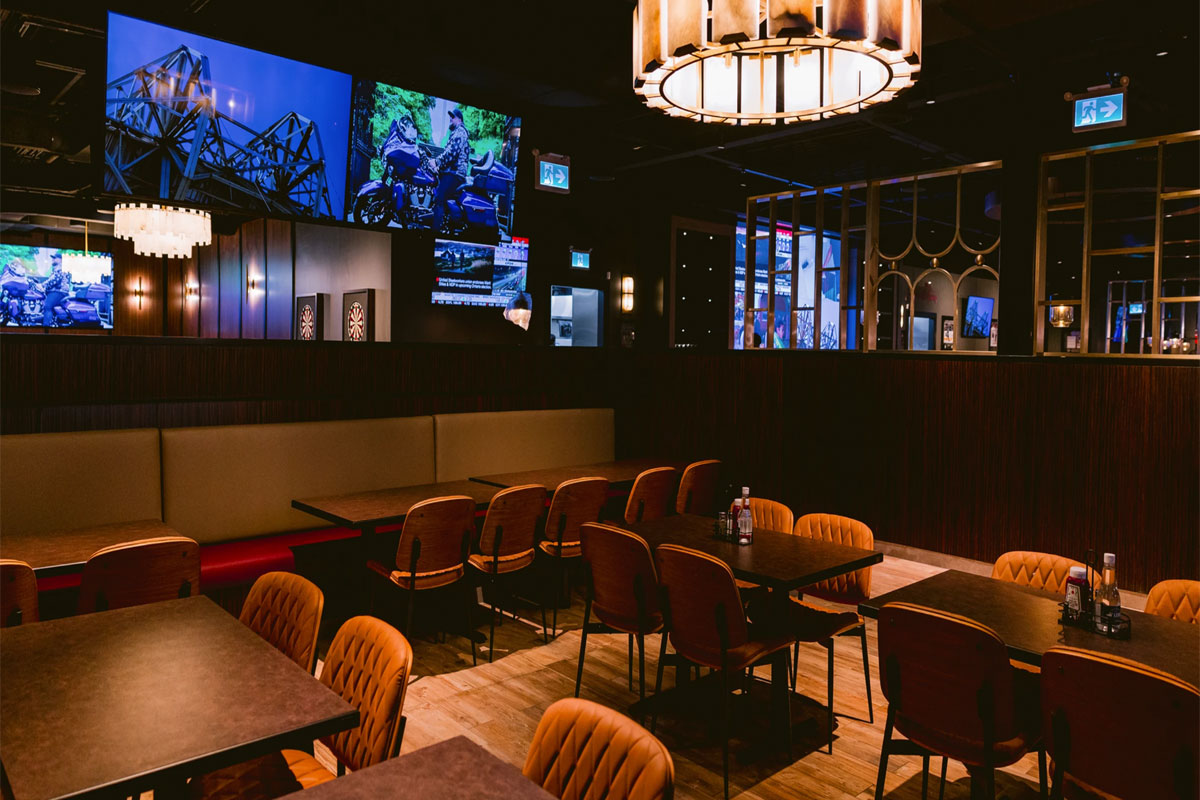 One Eyed Jack's interior with tables and dining area