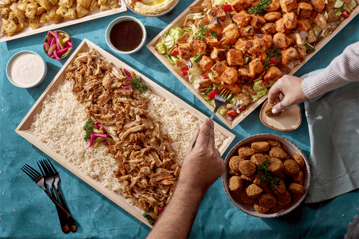 Selection of dishes served at Pitaland in Barrie