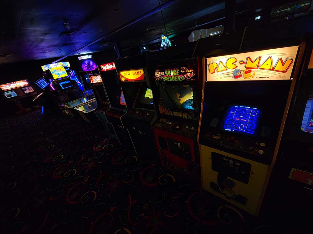 Arcade games at Pixel Paradise in Barrie