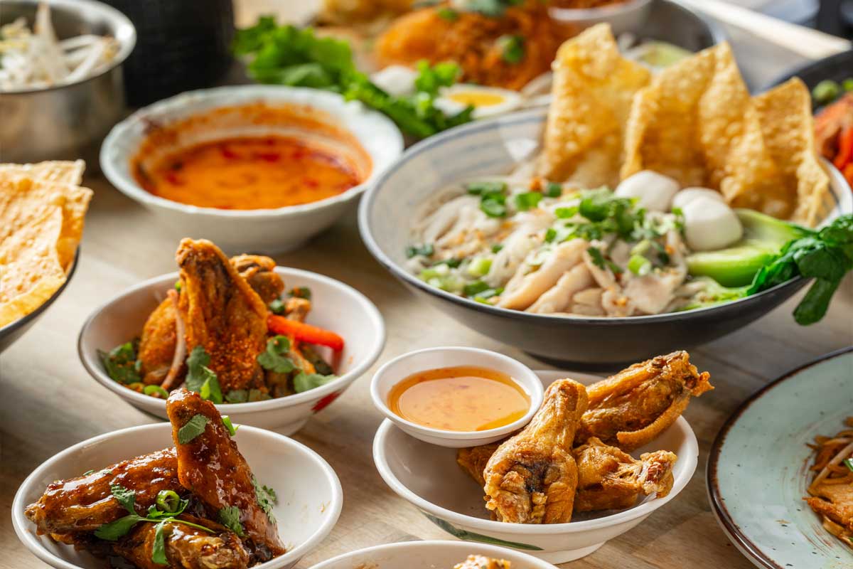 Selection of dishes served at Sood Soi Thai Cuisine in Barrie