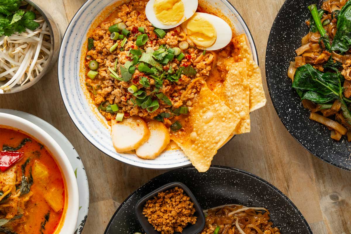 Selection of dishes served at Sood Soi Thai Cuisine in Barrie