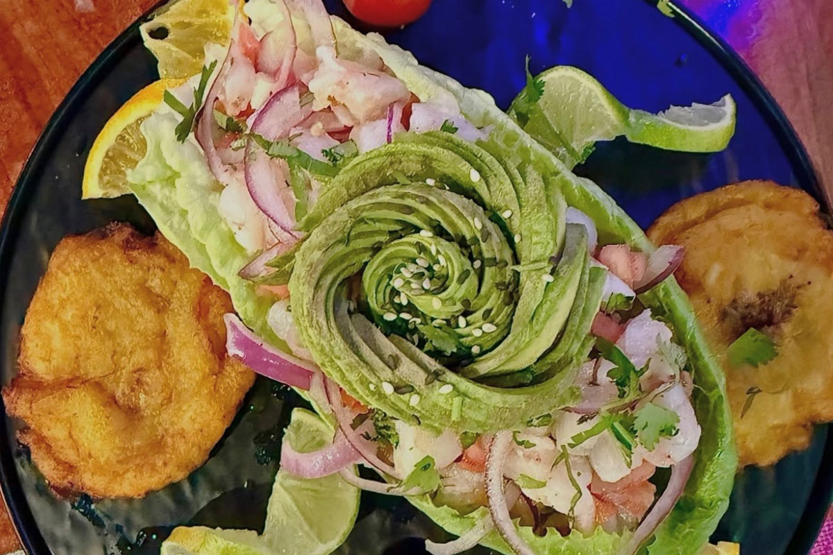 Freshly prepared meal at Tequilazzo Restaurant in Barrie