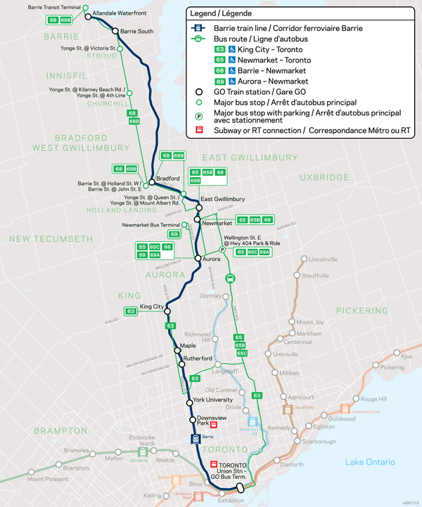 go train stations map Go Transit Barrie Go Train Go Bus go train stations map