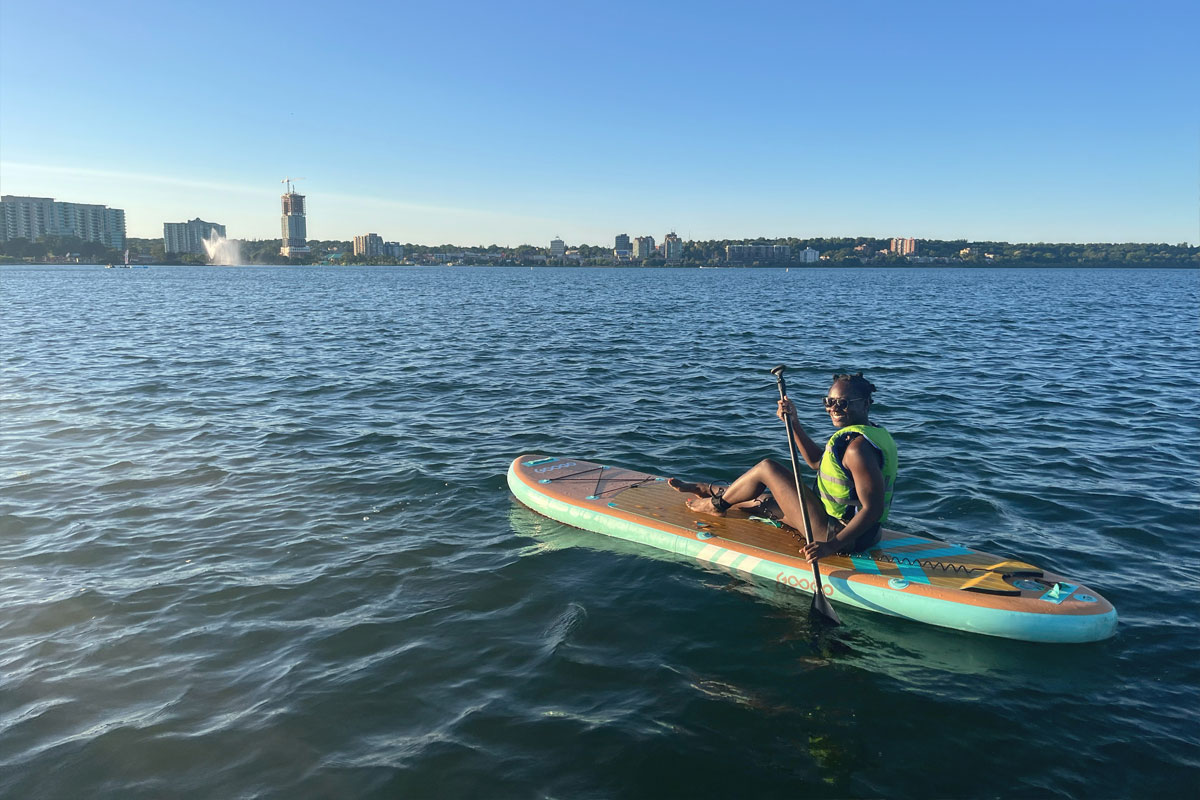 SUP on Kempenfelt Bay in Barrie