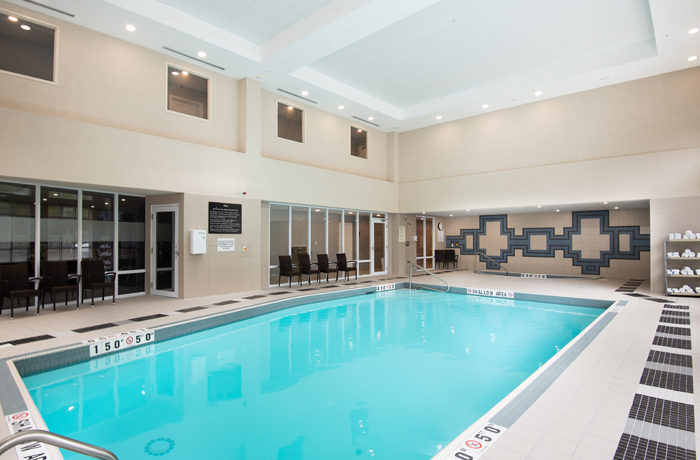 Pool at Hampton Inn and Suites