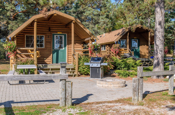 cabins at KOA campground