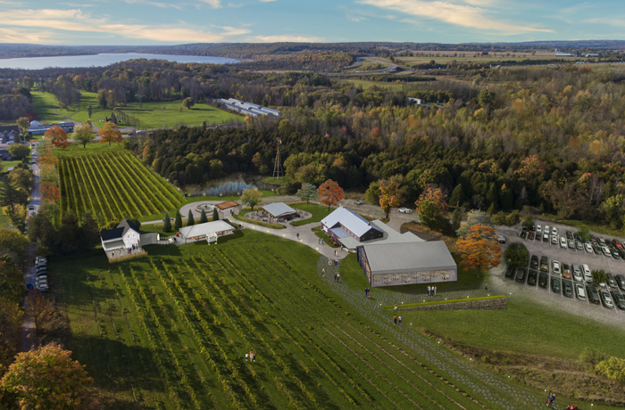 Heritage Estate Winery and Events aerial view