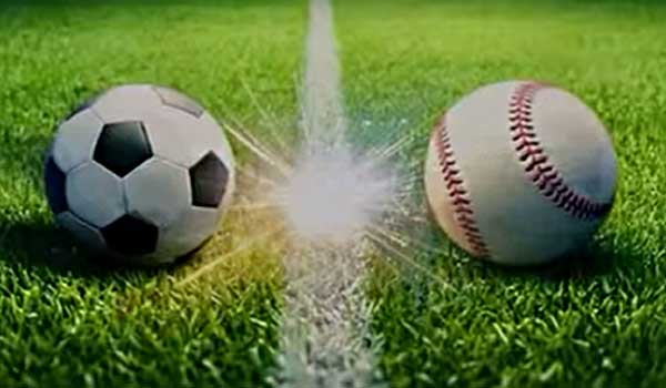 baseball and soccer ball