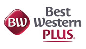 Red and Grey Best Western Plus logo