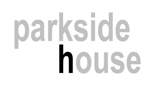 Parkside House text logo in grey and black