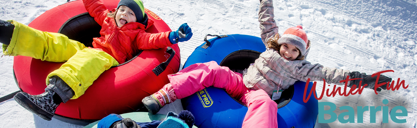 Family on ski hill